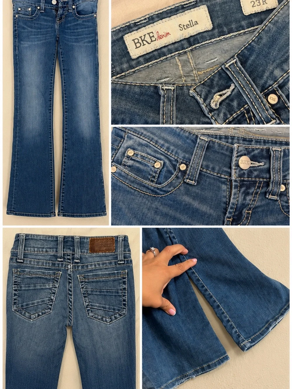 BKE Stella Bootcut Jeans Women’s Size 23R Medium Wash Stretch